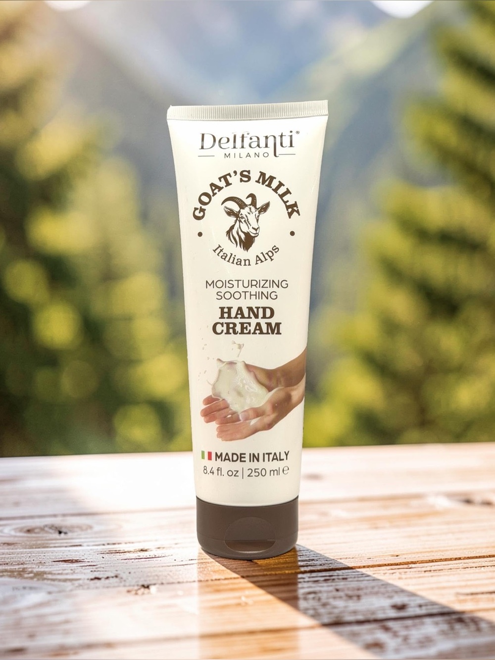Delfanti Milano Goats Milk Moisturizing Hand Cream 8.4 oz Made in Italy